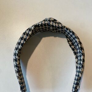 Dew Edit High Tea Knotted Houndstooth Fabric Headband